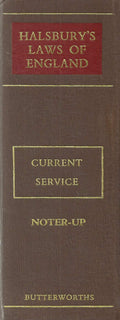 Halsbury's Laws of England - Current Service Binder 2 Noter-Up