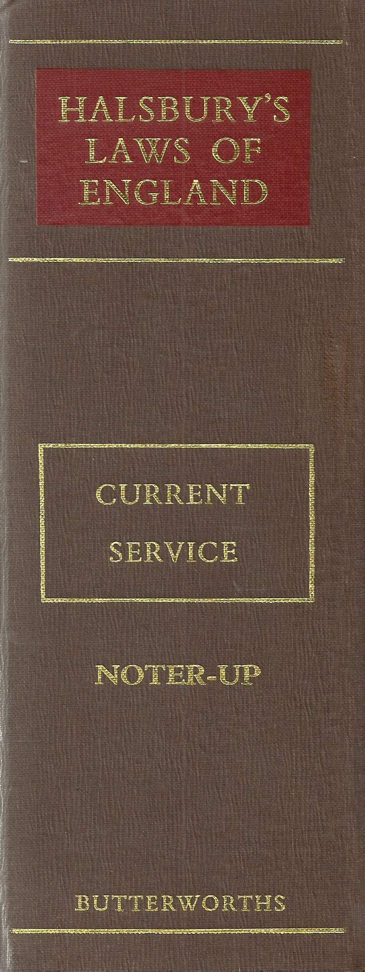 Halsbury's Laws of England - Current Service Binder 2 Noter-Up