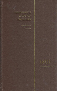 Halsbury's Laws of England 18 (1) Financial Services