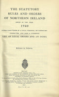 Northern Ireland Statutory Rules and Orders, 1940 - The Statutory Rules and Orders of Northern Ireland
