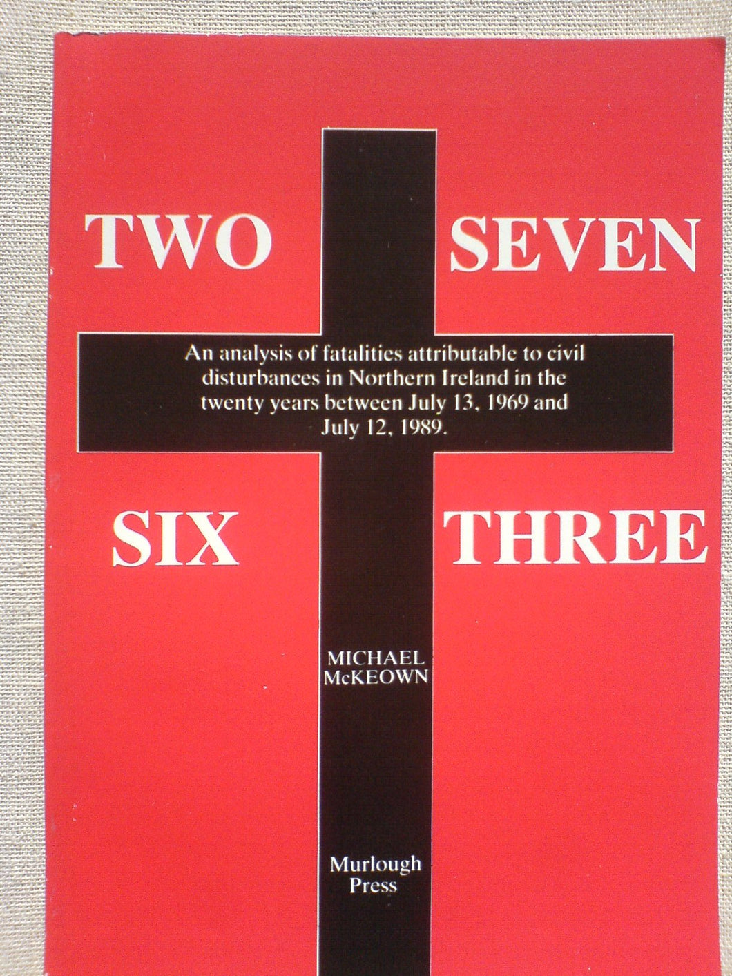 Two Seven Six Three: An Analysis of Fatalities Attributable to Civil Disturbances in Northern Ireland in the Twenty Years Between July 13, 1969 and July 12, 1989