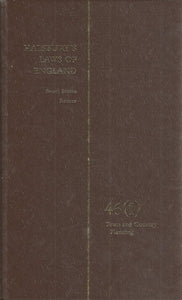 Halsbury's Laws of England, Fourth Edition, Volume 46 (1): Town and Country Planning