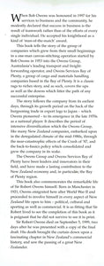 The Owens Story: The Life and Businesses of Sir Robert Owens