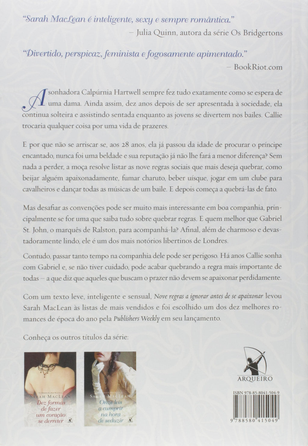 Nove Regras a Ignorar Antes de Se Apaixonar. Os Números do Amor - Volume 1 (Em Portuguese do Brasil)