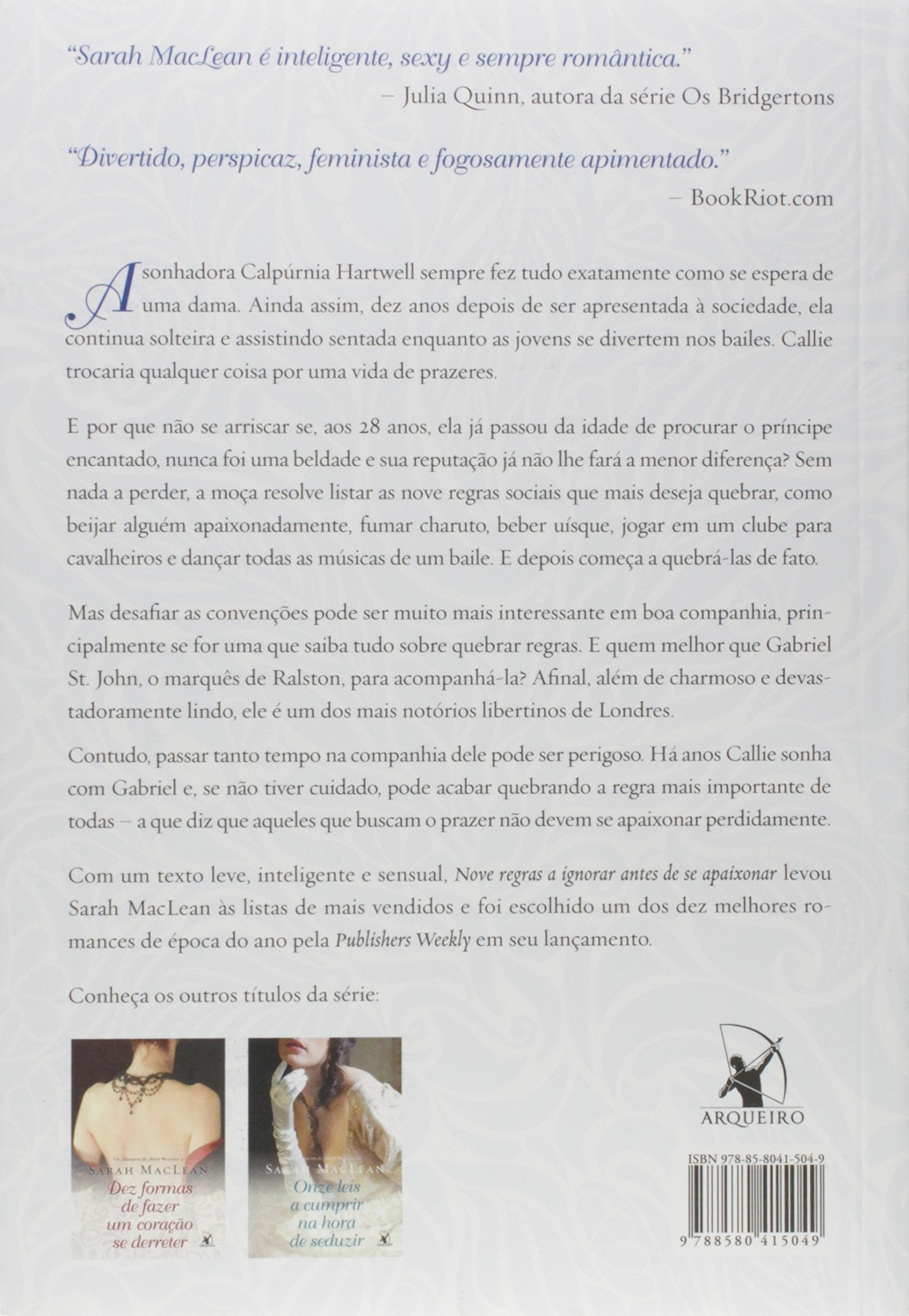 Nove Regras a Ignorar Antes de Se Apaixonar. Os Números do Amor - Volume 1 (Em Portuguese do Brasil)