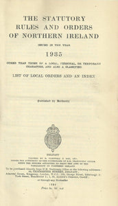 Northern Ireland Statutory Rules and Orders 1935