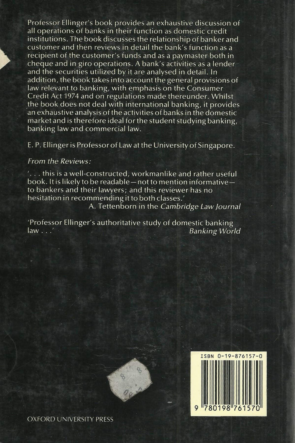 Modern Banking Law