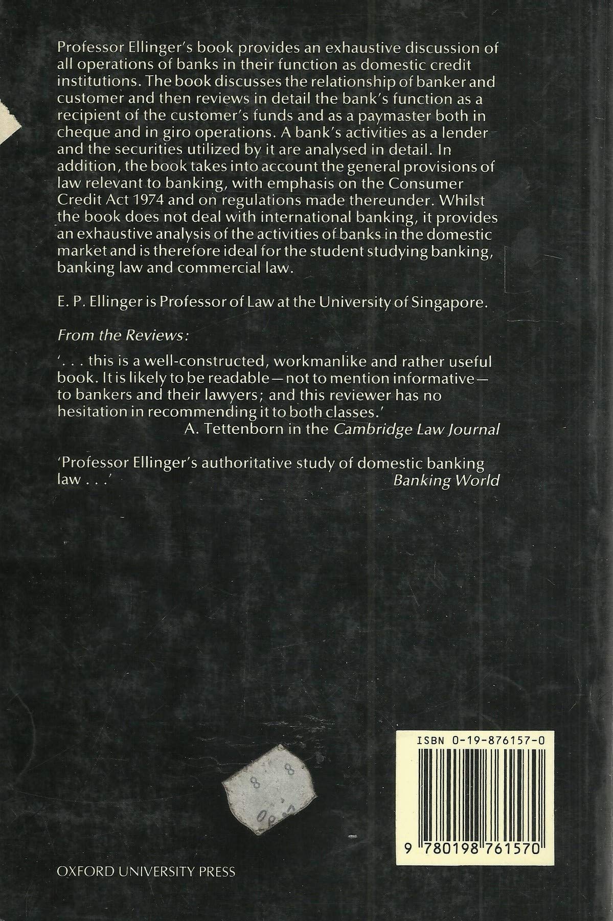 Modern Banking Law