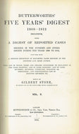 Butterworths' Five Years' Digest 1908-1912 Inclusive - Volume II (Vol 2/Vol Two) - A Digest of Reported Cases Decided in the Supreme and Other Courts During the Years 1908 to 1912