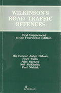 Wilkinson's Road Traffic Offences - First Supplement to the Fourteenth Edition