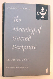 The meaning of Sacred Scripture