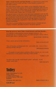 Tolley's Social Security and State Benefits 1990-91