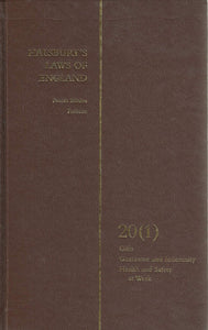 Halsbury's Laws of England 4th Edition Volume 20 Reissue