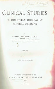 Clinical Studies: A Quarterly Journal of Clinical Medicine, Vol. III, 1905