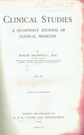 Clinical Studies: A Quarterly Journal of Clinical Medicine, Vol. III, 1905