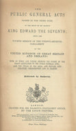 The Public General Acts 3rd Edw. VII, 1903