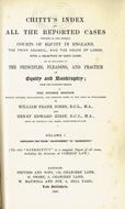 Chitty's Equity Index, Fourth Edition Volume I/Volume 1 - Chitty's Index to All the Reported Cases Decided in the Several Courts of Equity in England, the Privy Council, and the House of Lords