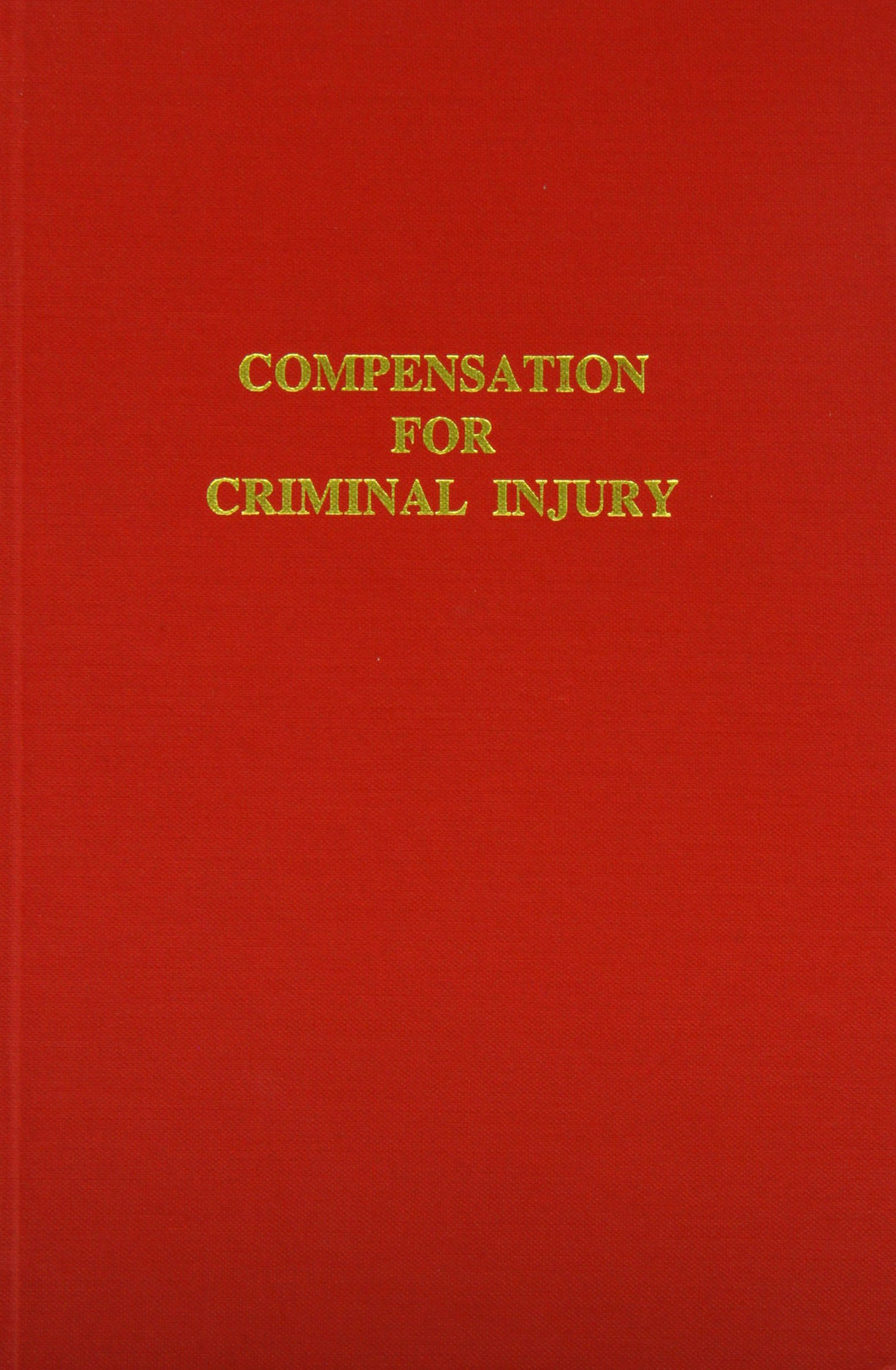 Compensation for Criminal Injury