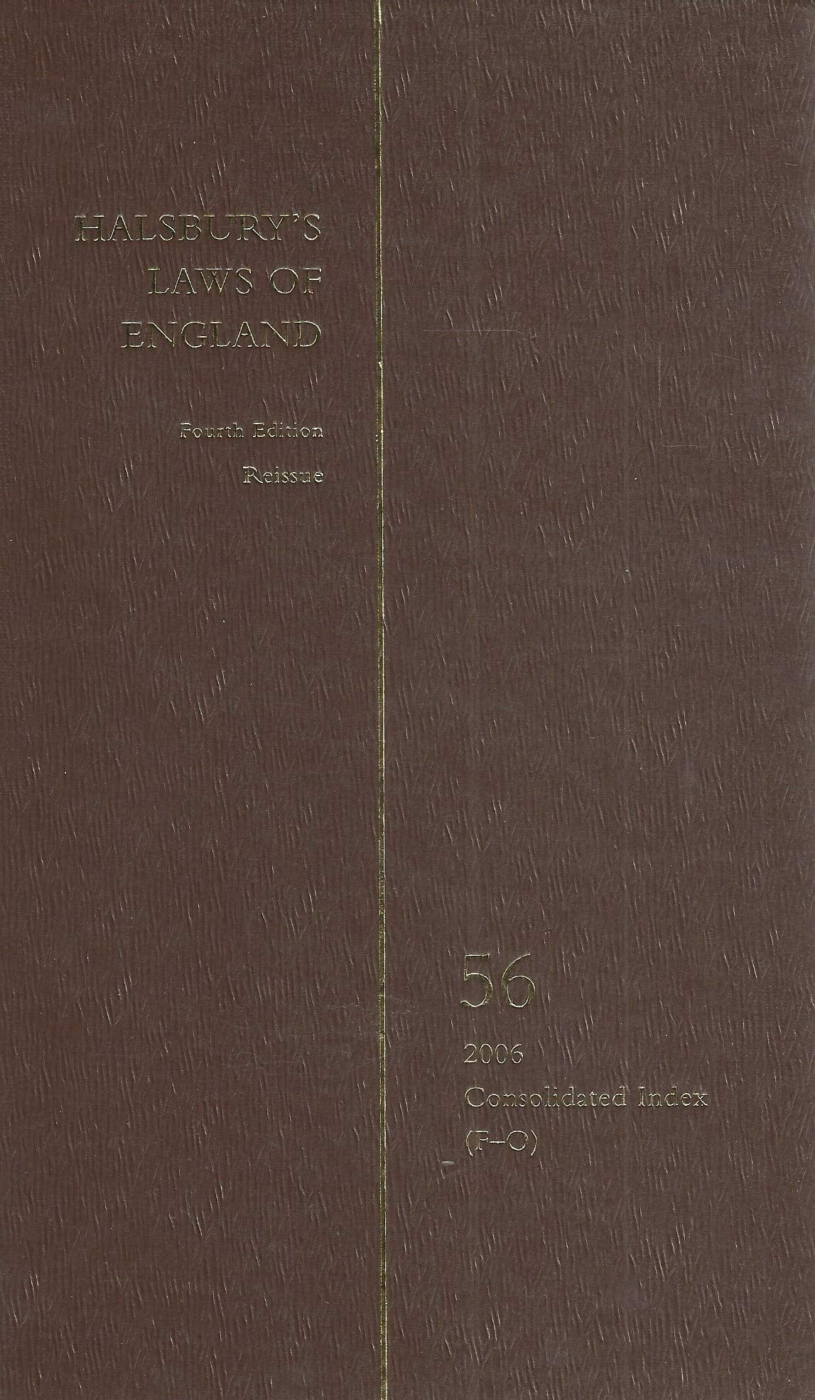 Halsbury's Laws of England Vol 56