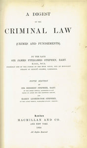 A Digest of the Criminal Law (Crimes and Punishments)