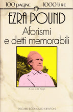 Load image into Gallery viewer, Ezra Pound: Aforismi e detti memorabili (Tascabili economici Newton)