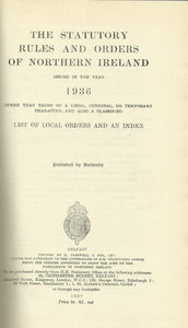 Northern Ireland Statutory Rules and Orders 1936