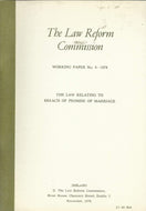 The law relating to breach of promise of marriage