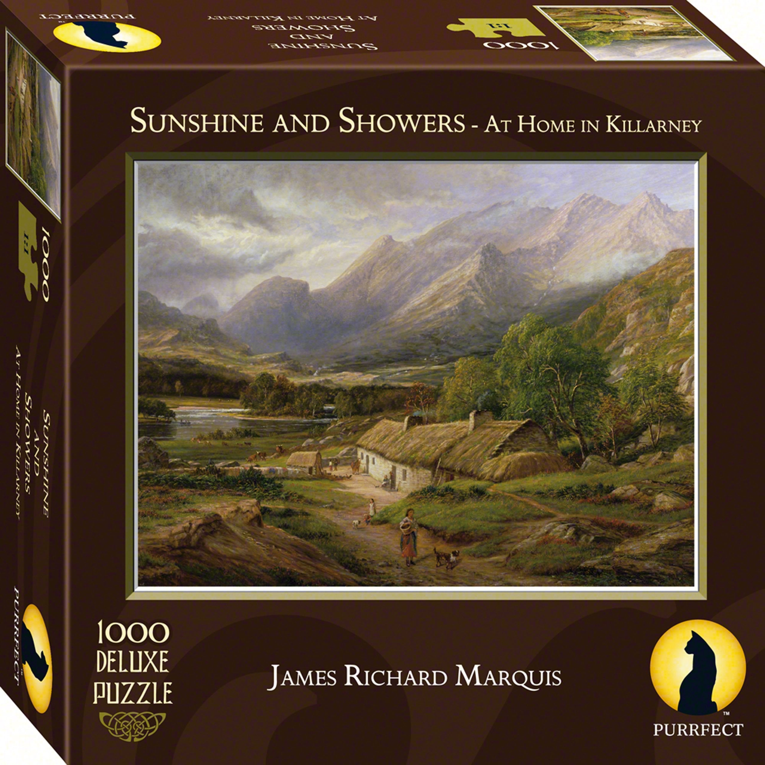 Purrfect Puzzles A Cottage Near Roundwood Puzzle (1000 Pieces)