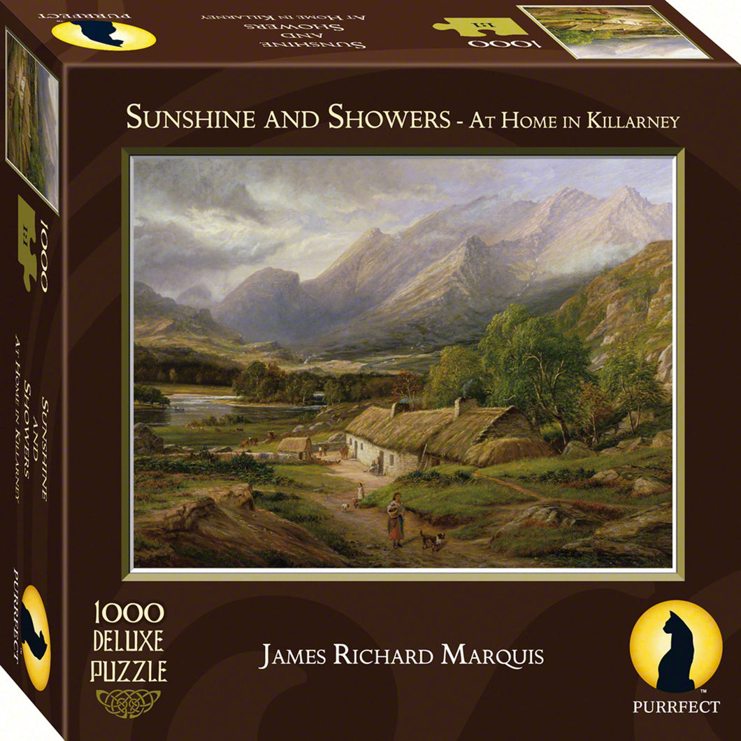 Purrfect Puzzles A Cottage Near Roundwood Puzzle (1000 Pieces)