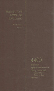 Halsbury's Laws of England Vol 44(1)