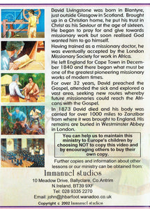 Journey of a Lifetime: The Story of David Livingstone, Pioneer Missionary and Explorer