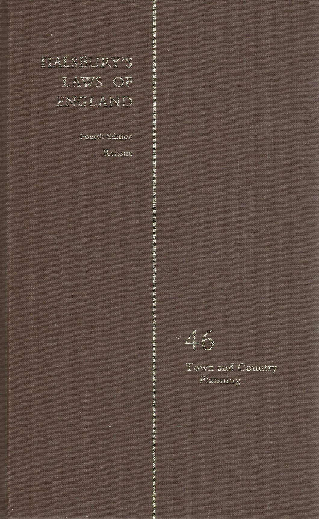 Halsbury's Laws of England 4th Edition Volume 46
