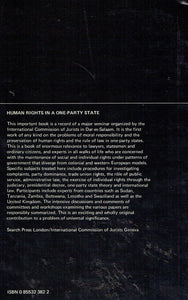Human rights in a one-party state