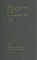 The Encyclopedia of Forms and Precendents, Volume 17 (2): Food Safety, Gifts, Guarantees and Indemnities, Health and Safety at Work