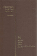 Halsbury's Laws of England, Fourth Edition, Reissue, Volume 34