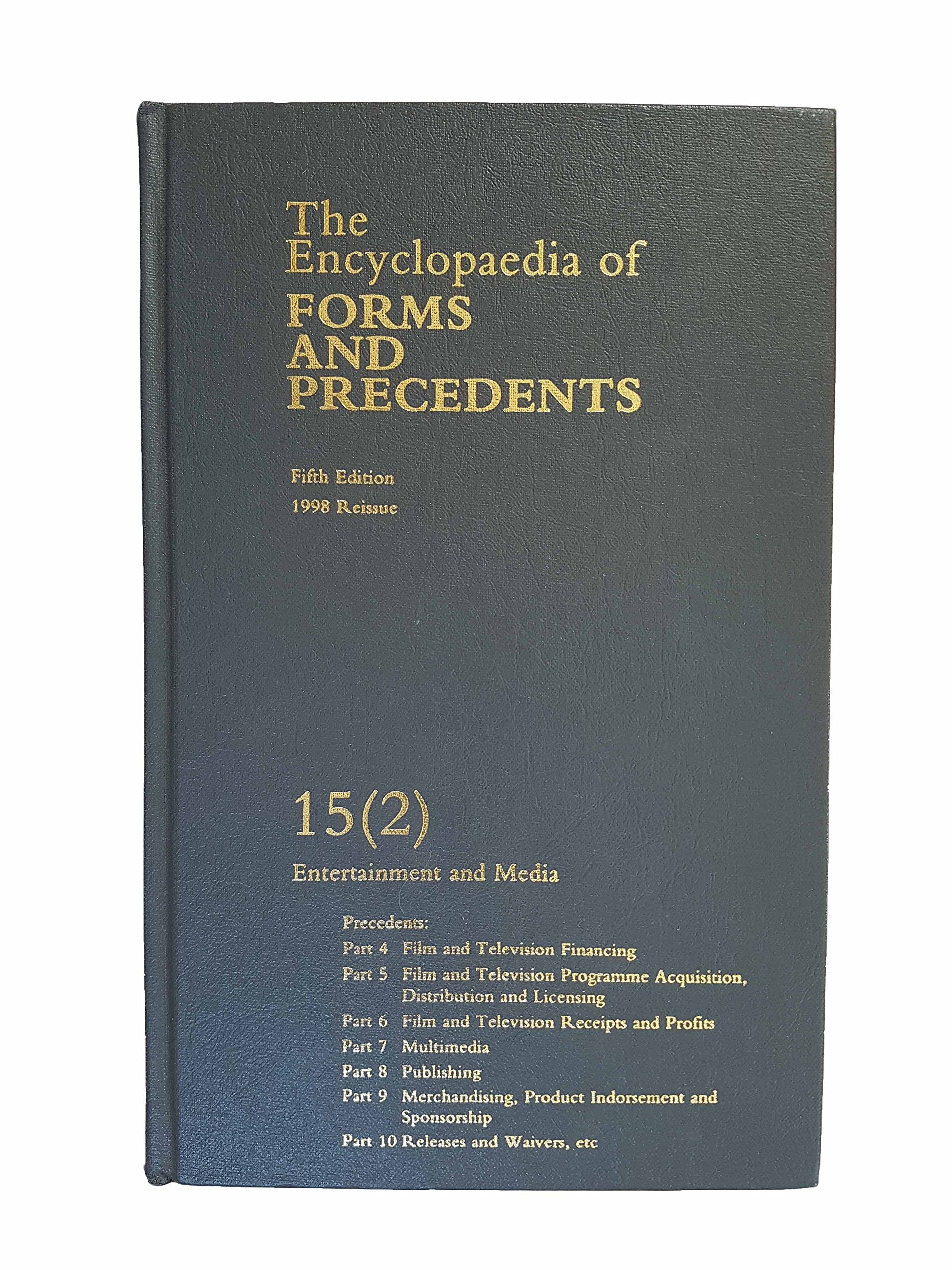 The Encyclopaedia of Forms and Precedents: Volume 15 (2)