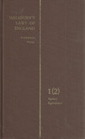 Halsbury's Statutes Of England: Fourth Edition Reissue, Volume 1(2) - Agency; Agriculture