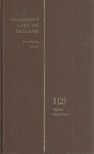 HALSBURY'S STATUTES OF ENGLAND: Agency, Agriculture.