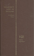 HALSBURY'S STATUTES OF ENGLAND: Agency, Agriculture.