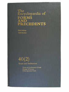 Encyclopaedia of Forms and Precedents 40(2)