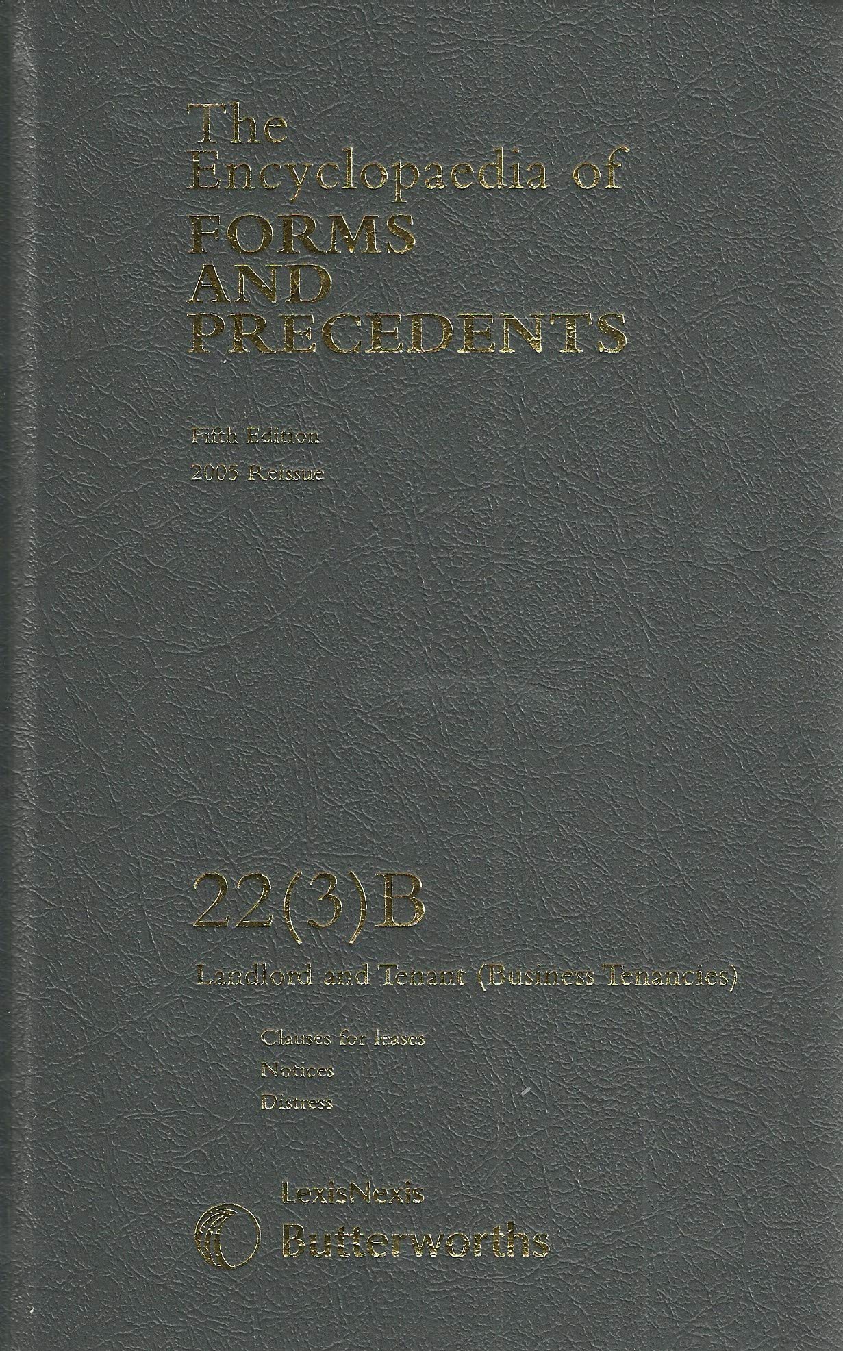 Encyclopaedia of Forms and Precedents 22(3)B