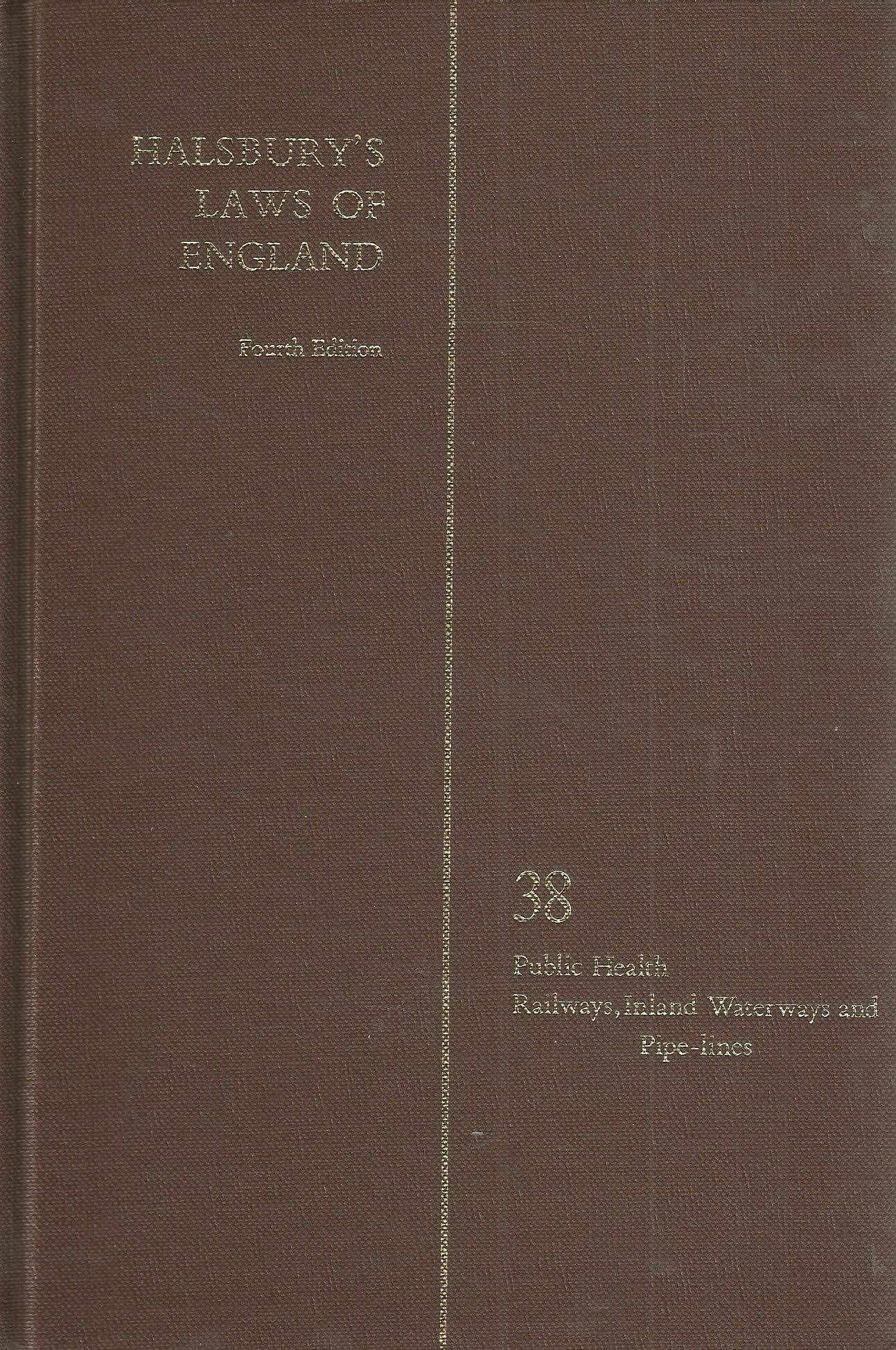 Halsbury's Laws of England 4th Edition Volume 38
