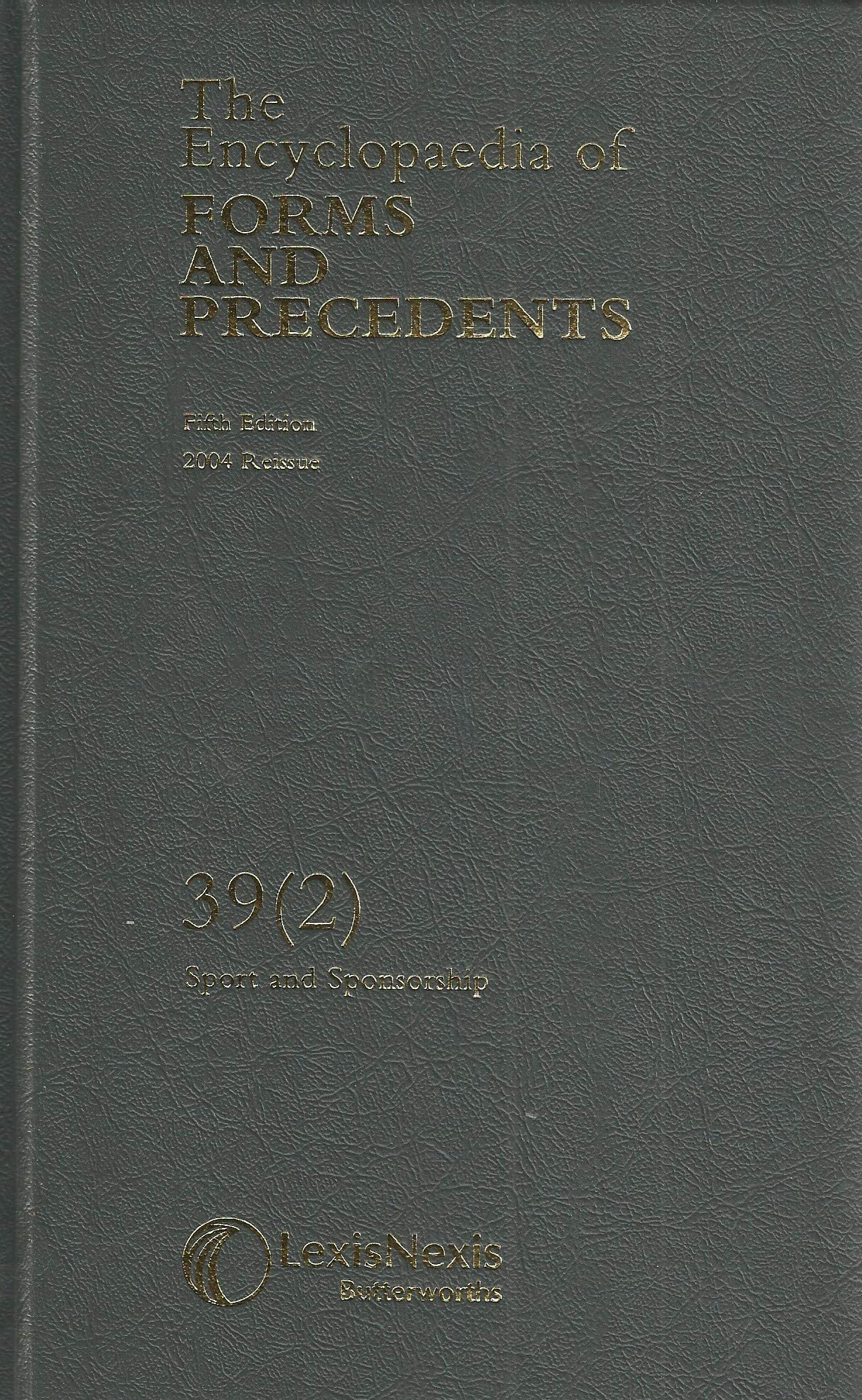 Encyclopaedia of Forms and Precedents Vol 39 (2) Sport & Sponsorship