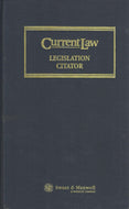 Current Law Legislation Citator 2000-2001