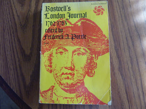 London Journal- 1762 to 1763: The Yale Editions of the Private Papers of James Boswell