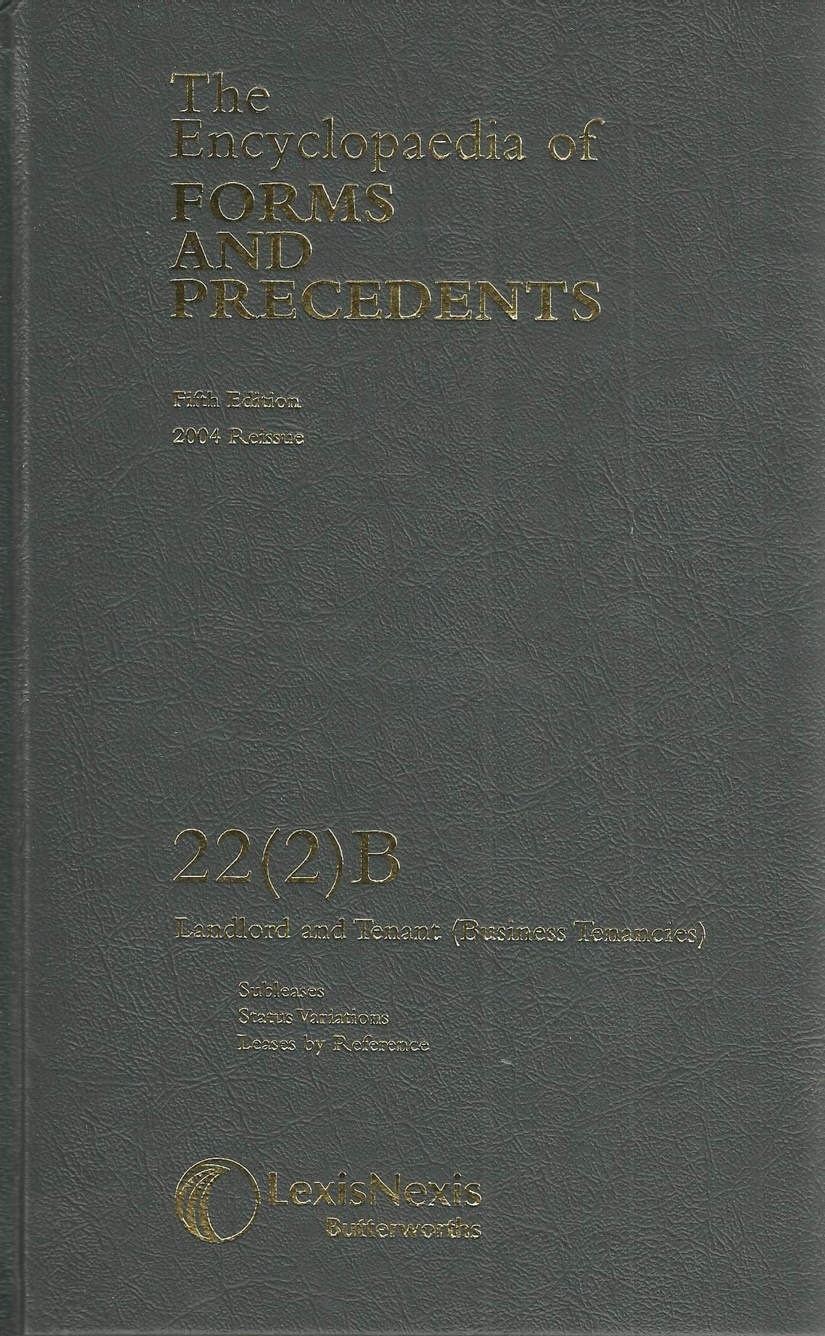Encyclopaedia of Forms and Precedents 22: Part 2 OB
