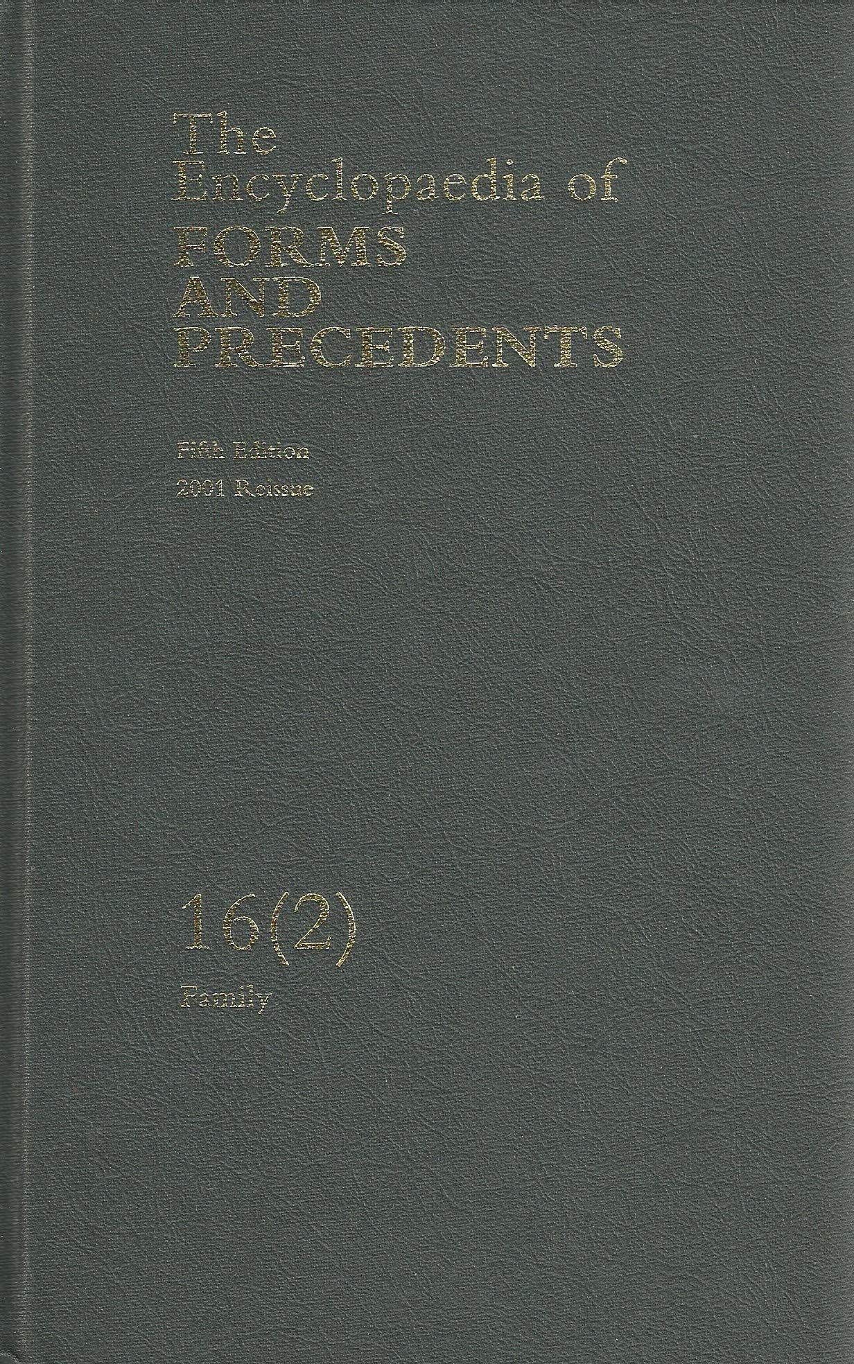 Encyclopaedia of Forms and Precedents 16 (2)