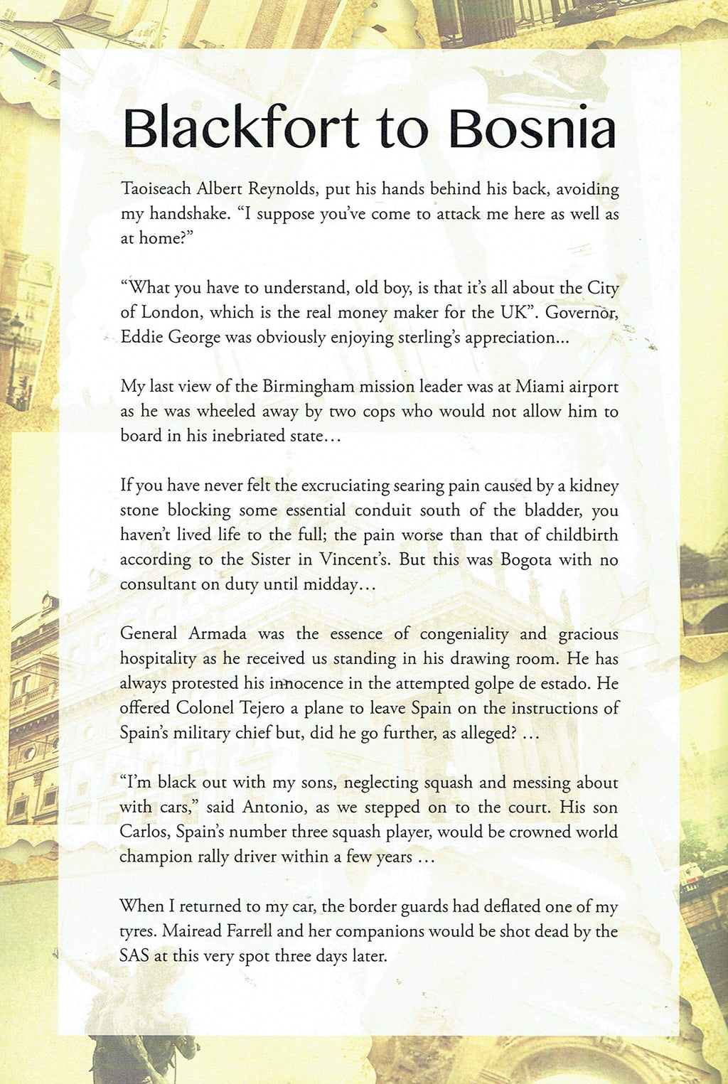 Blackfort to Bosnia: A Memoir by Colum MacDonnell