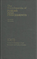 The Encyclopaedia of Forms and Precedents Fifth edition Vol 13(1)