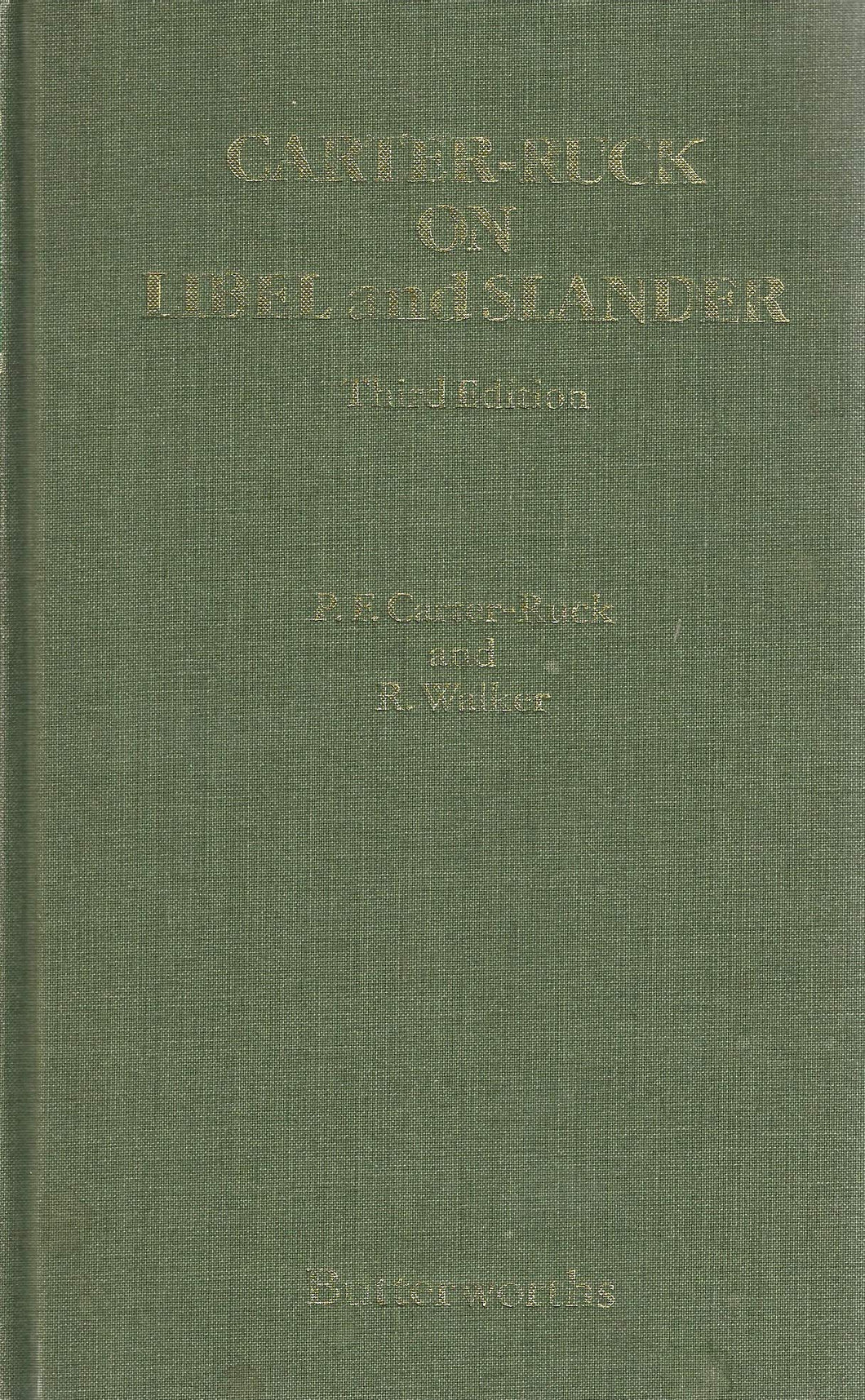 On Libel and Slander